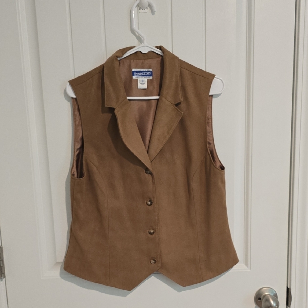 Pendleton Tan Vest Classic Layering Piece